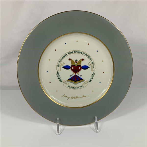 Castleton China Dwight D. Eisenhower 1953 White House Birthday Commemorative Plate