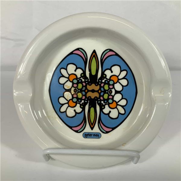 Peter Max Iroquois China Psychedelic Pop Art Butterfly Ashtray