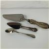 Image 2 : 3pc Sterling Silver Serving Flatware, Web, Kirk Stieff, Raimond