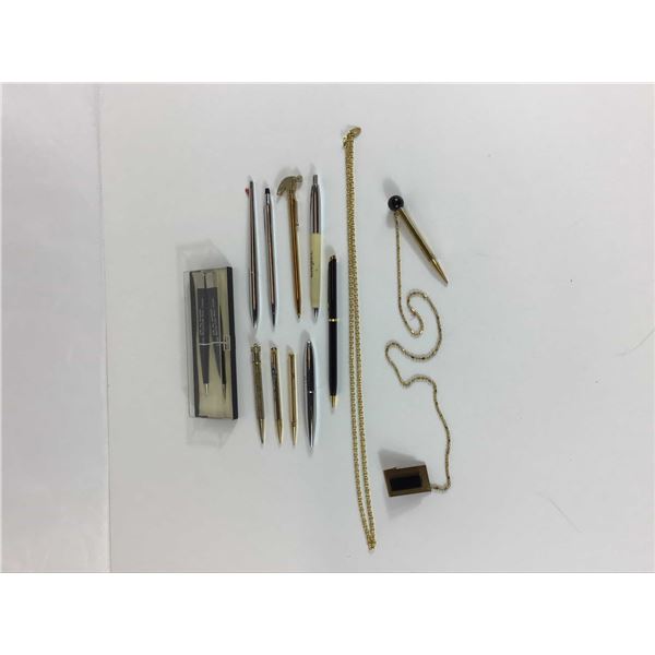 An 11-Piece Mid-Century Advertising and Novelty Pen and Pencil Grouping