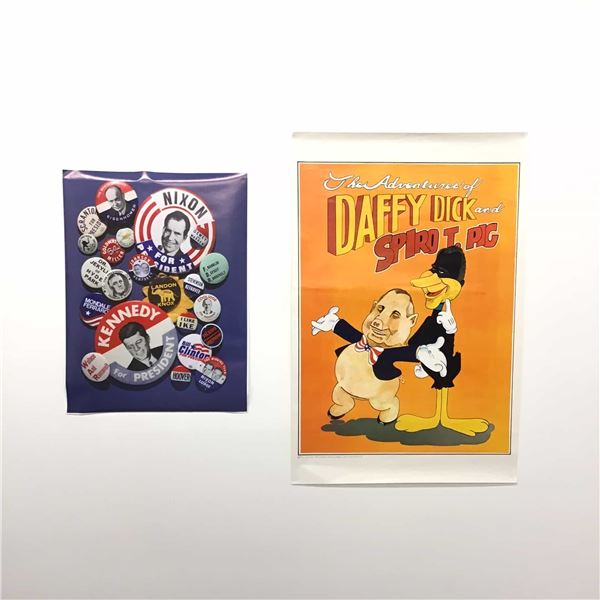 Two United States Political History and Satire Posters