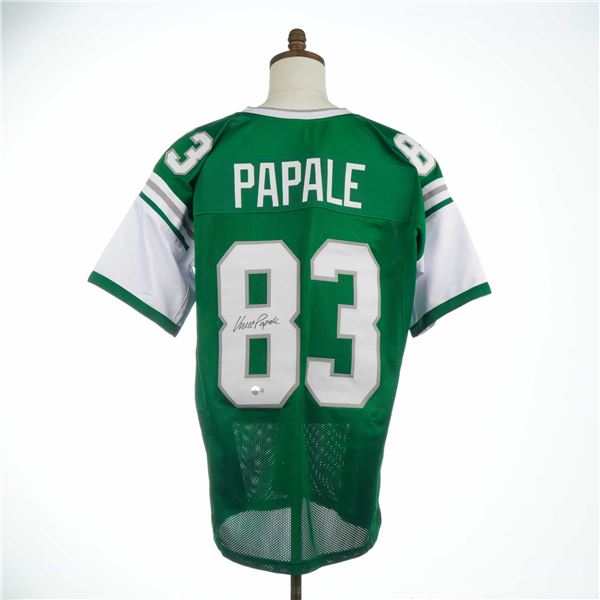 Vince Papale Signed Philadelphia Eagles Green Football Jersey
