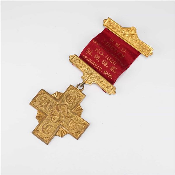 UO GCC Liberty No. 1020 Springfield, Massachusetts Fraternal Badge