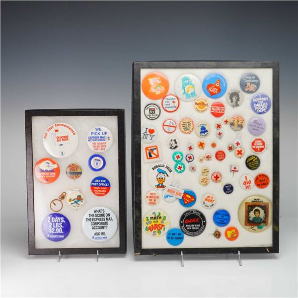A Collection of 20th Century Pinback Buttons and Ephemera