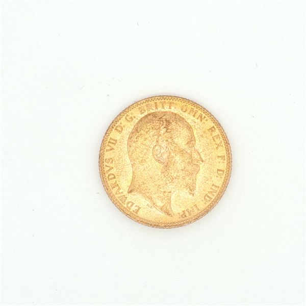 1905 UK 1 Sovereign King Edward the VII Gold Coin