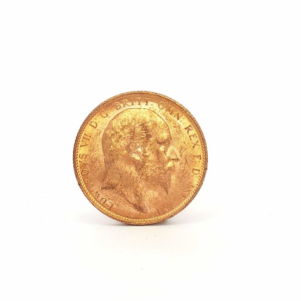 1905 UK 1 Sovereign King Edward VII Gold Coin