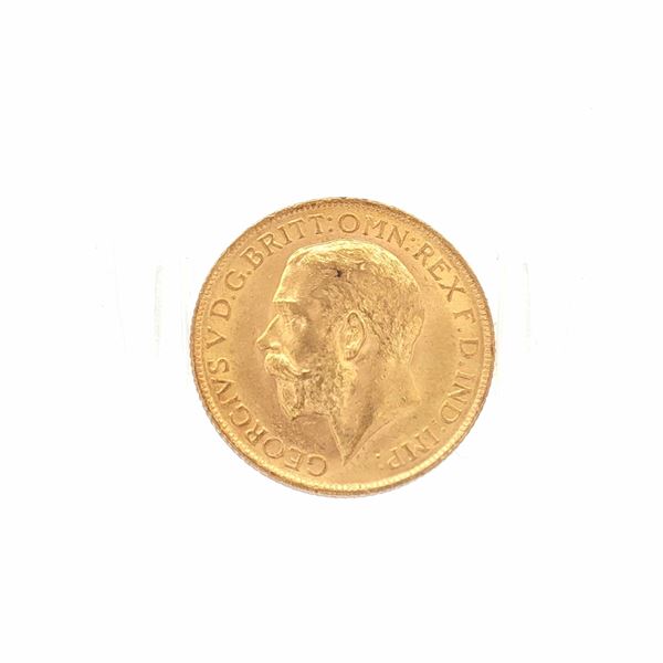 1913 UK 1 Sovereign King George V Gold Coin