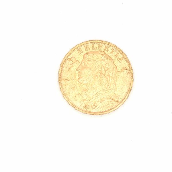 1947 Switzerland 20 Francs Vreneli Gold Coin