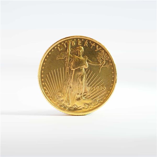 1999 1/10 Fine Gold $5 American Gold Eagle Coin