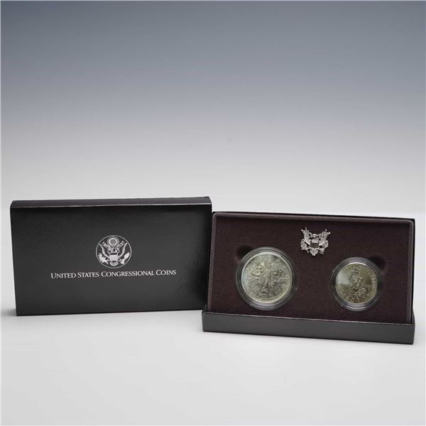 1989 U.S. Mint Congressional Bicentennial Proof Silver and Half Dollar