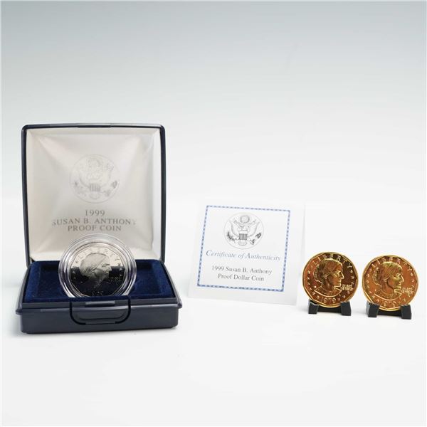 3pc 1979-D, 1979-S & 1999-P Susan B. Anthony $1 Coins