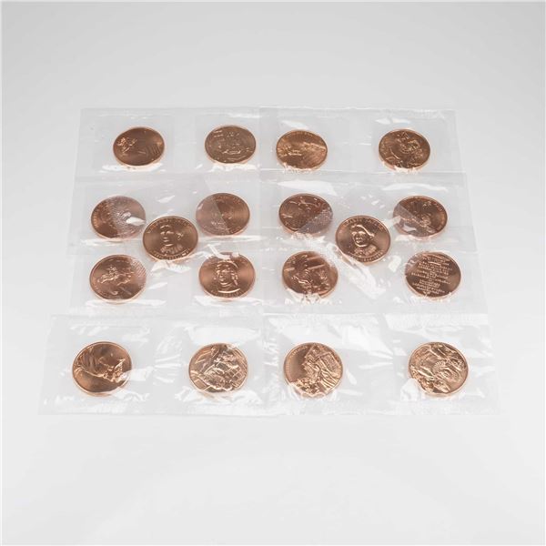 7pc 2007 - 2009 U.S. Mint Sets, First Spouse Bronze Medal Series