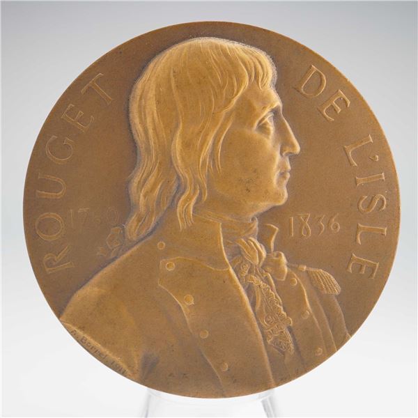 FR 1911 Rouget de Lisle Commemorative Medal, Bronze, Borrel
