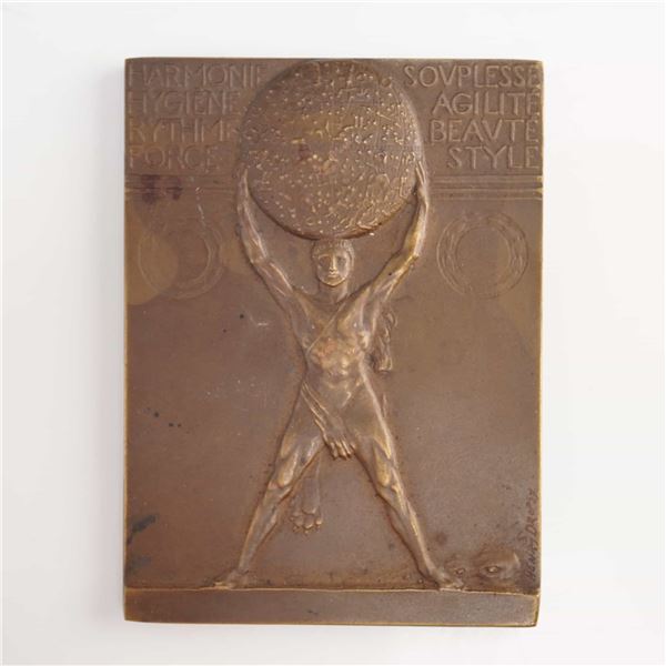 FR 1923 Atlas Art Medal, Bronze, Henry Dropsy