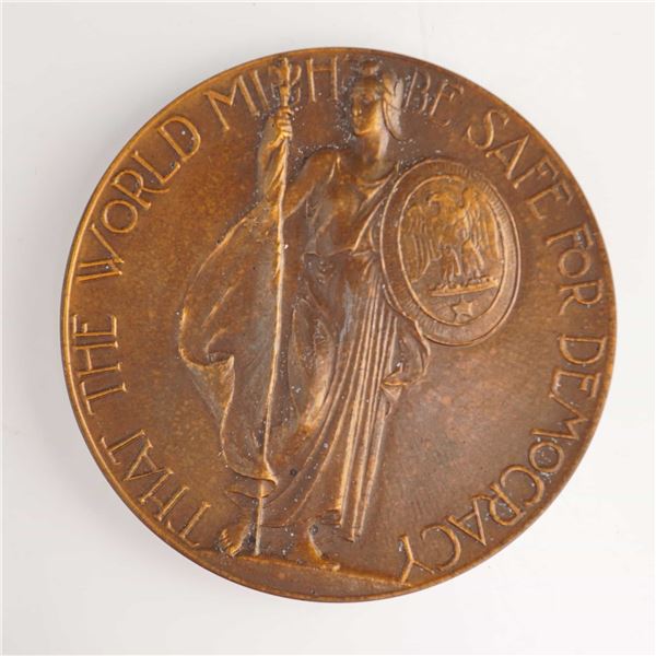 US 1919 Sons of Mount Kisco World War I Commemorative Medallion, Bronze