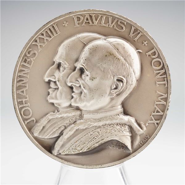 VA c. 1962-1965 Second Vatican Council Medal, Silver-Toned, Affer