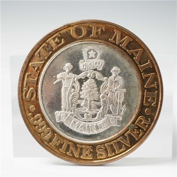 1994 Foxwoods Resort Casino State of Maine $10 Gaming Token