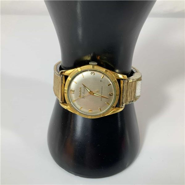 Vintage Bulova 30 Jewel Self-Winding 10K Rolled Gold Plate Wristwatch