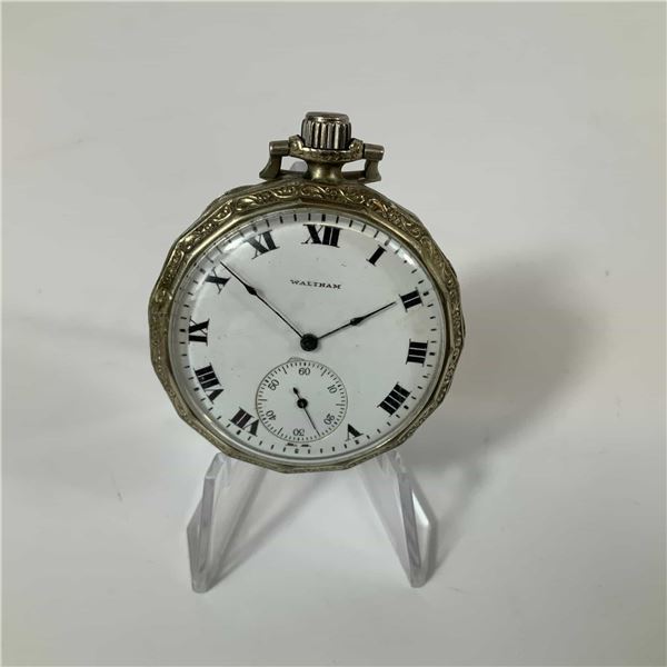 Waltham Octagonal Gold Filled Pocket Watch