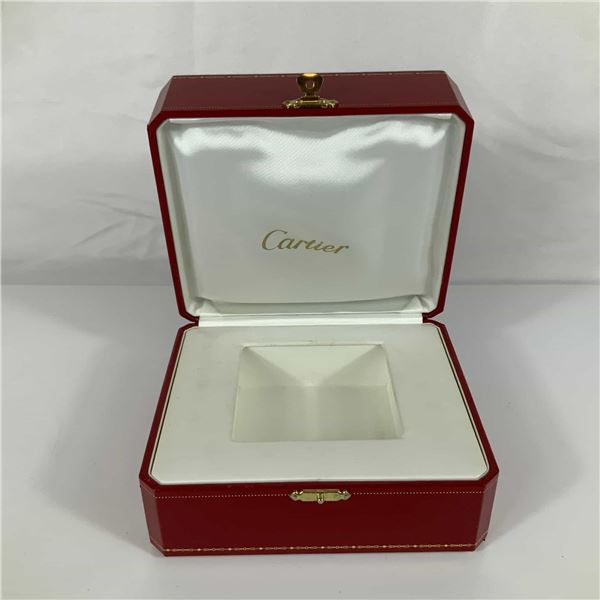 Cartier Red Leather Watch Box