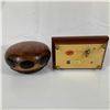 Image 3 : Two Carved Wood Jewelry Boxes Including One Italian Musical Box