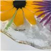 Image 3 : Three Contemporary Fused and Slumped Art Glass Plates Including William McGrath