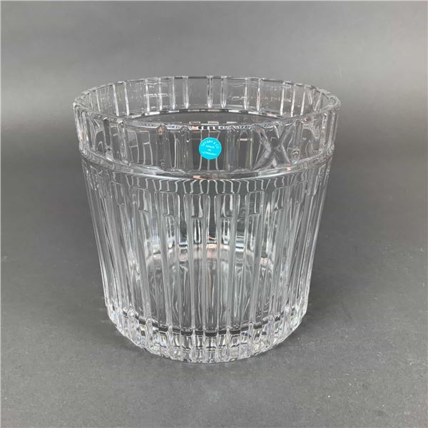 Tiffany & Co. Atlas Collection Crystal Ice Bucket with Original Box