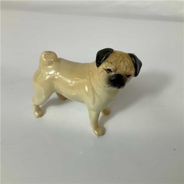 Beswick England CH Cutmil Cupie Pug Porcelain Dog Figurine