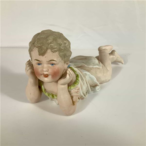 German Bisque Porcelain Piano Baby Figurine Model 484