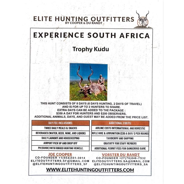Elite Hunting - South Africa Trophy Kudu