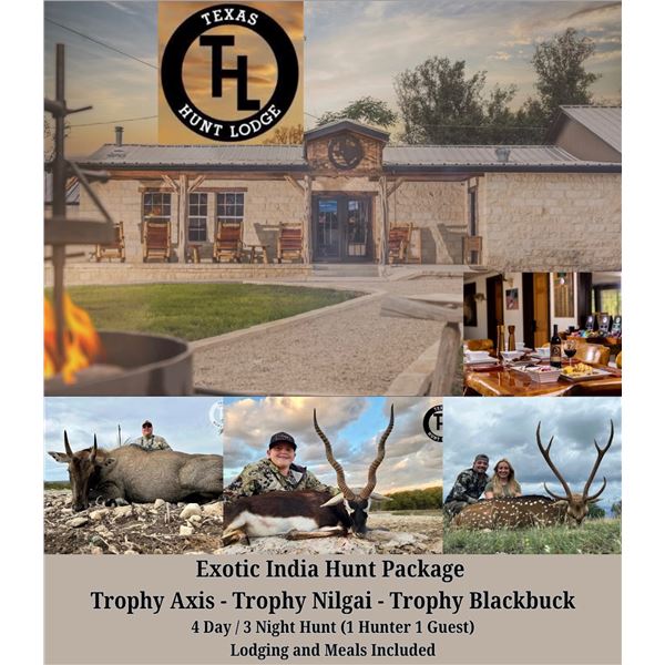 Texas Hunt Lodge - Exotic India Hunt Package