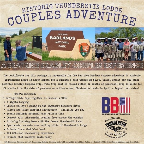 Historic Thunderstick Lodge - Couples Adventure