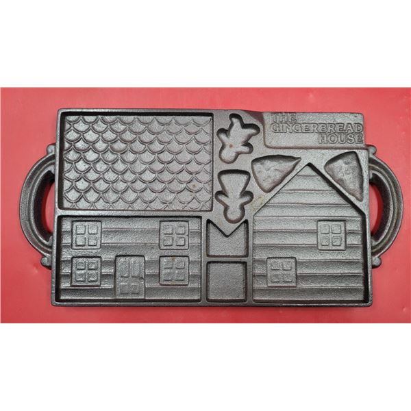 Cast Iron "The Gingerbread House" Baking Mould