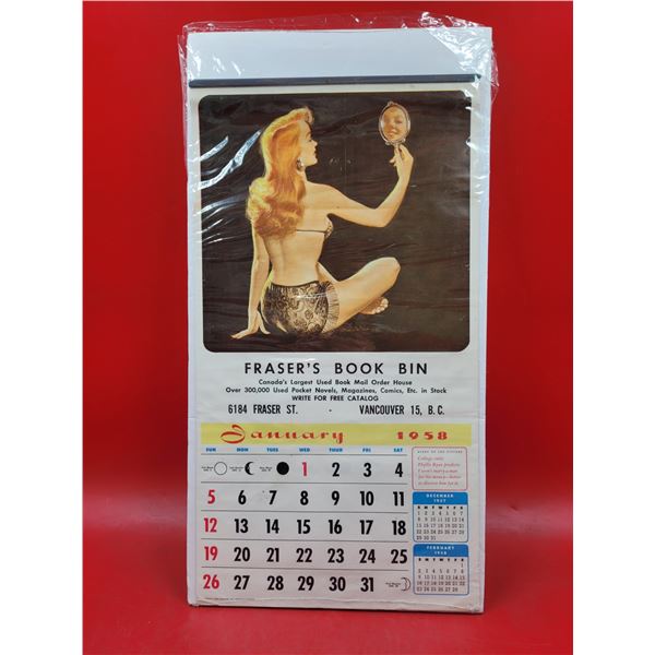 1950s Pin-Up Girl Advertising Calendar