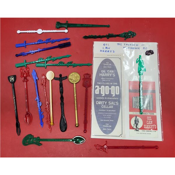 VTG Stir Sticks & Oil Can Harry's Collectibles