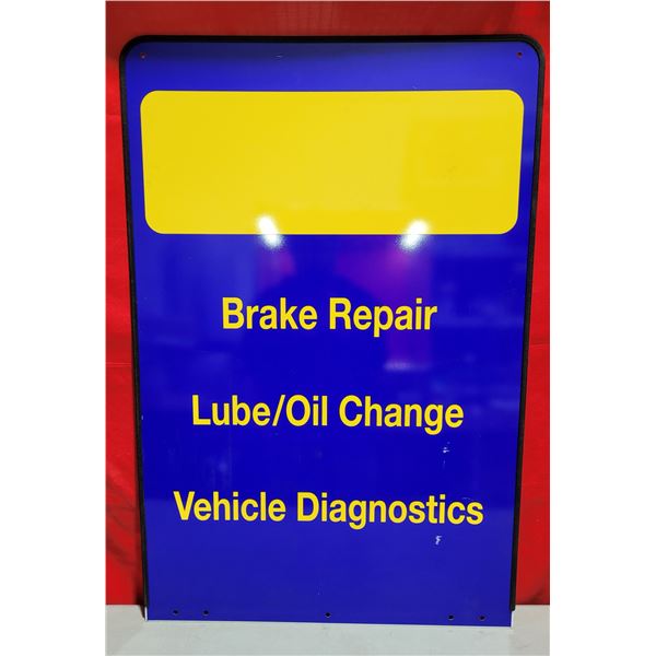 Metal Automobile Service Sign