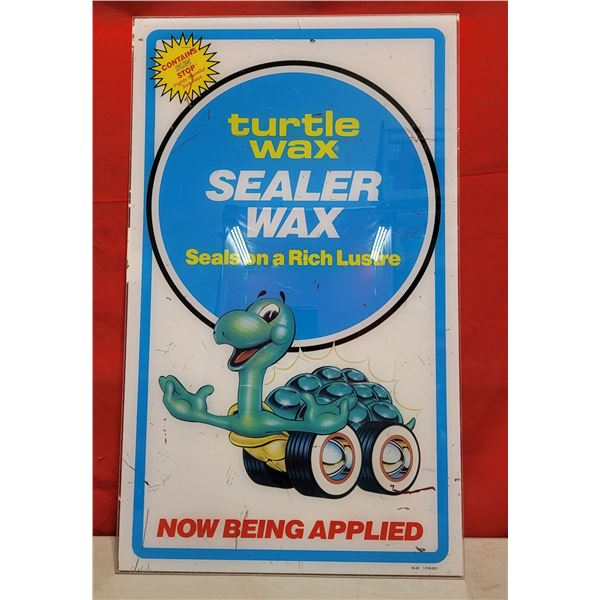 VTG Turtle Wax Advertising Sign