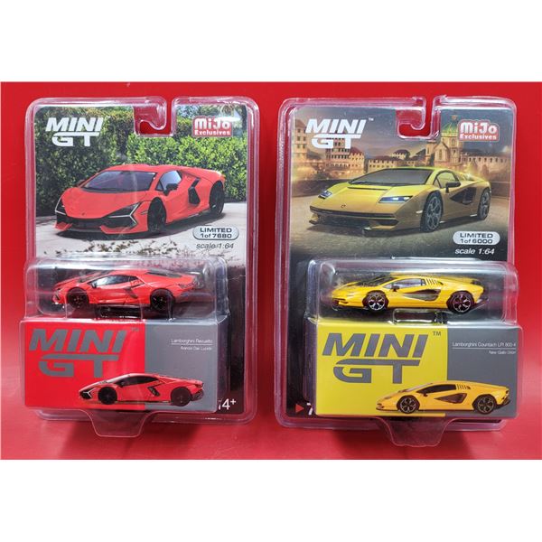 2 Mini GT Lamborghinis (Revuelto & Countach LPi 800-4)