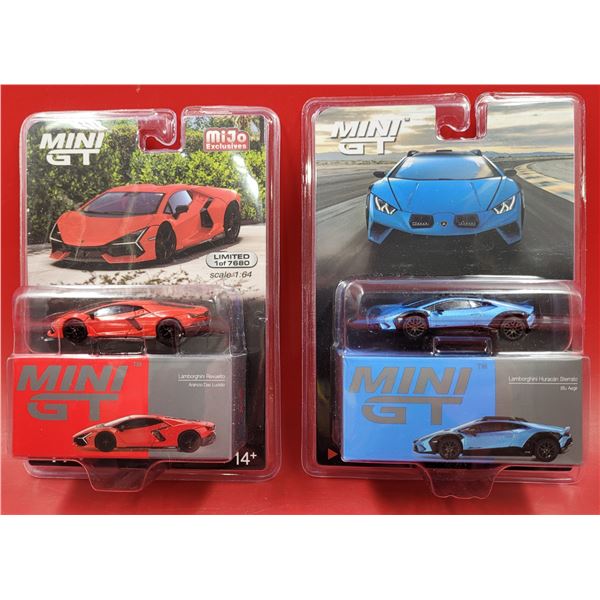 2 Mini GT Lamborghinis (Revuelto & Huracan Sterrato)