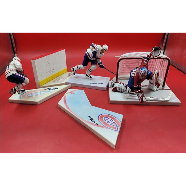 3 NHL Figures (Kovalev, Koivu, & Aebischer)