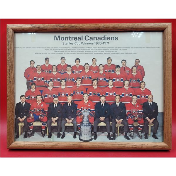 Framed Montreal Canadiens Stanley Cup Winners Print