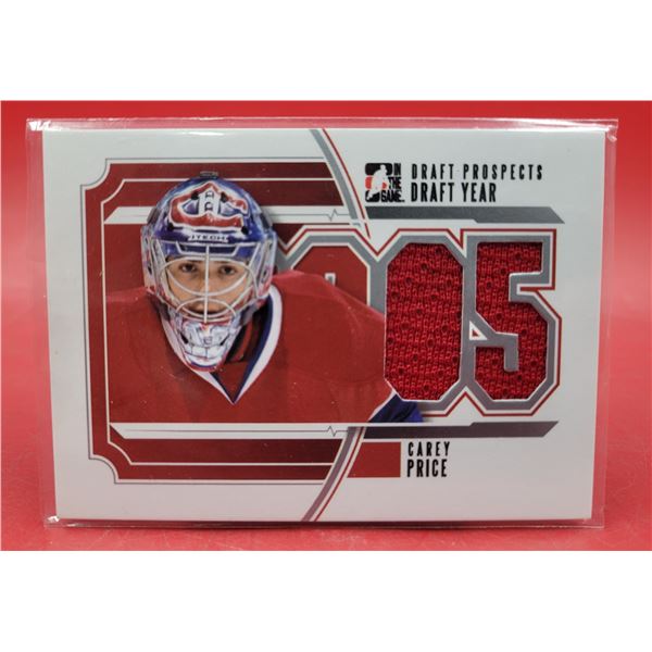 Carey Price Montreal Canadiens Game-Used Hockey Jersey Card