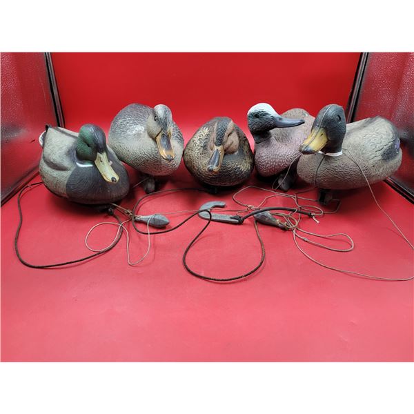 Lot of VTG Weighted Duck Decoys