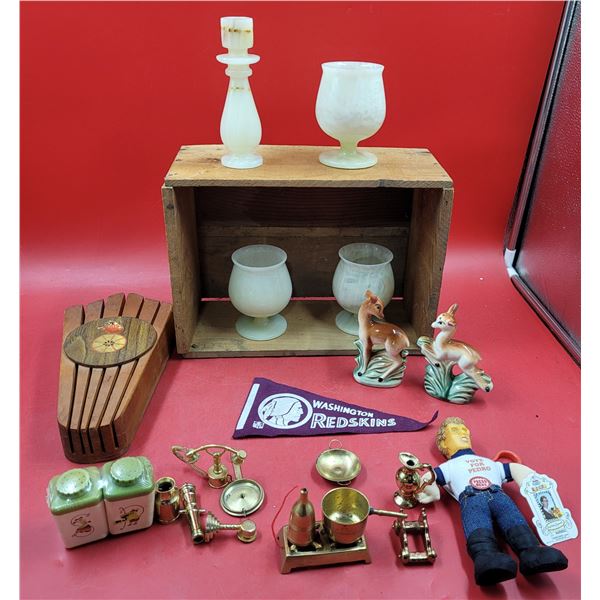 VTG Collectibles Lot w/ Deer Salt & Pepper Shakers Made in Japan