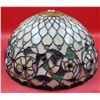 Image 1 : 17.5" Tiffany-Style Leaded Stained Glass Lamp Shade