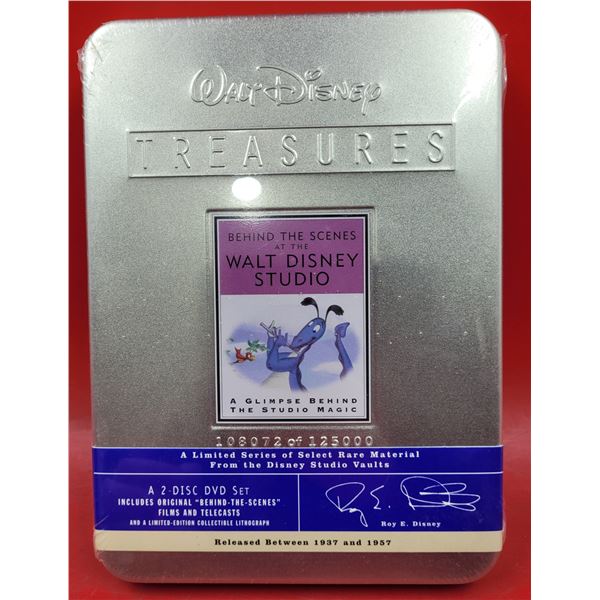 Sealed Disney Treasures Behind The Scenes at The Walt Disney Studo 2-Disc DVD Set