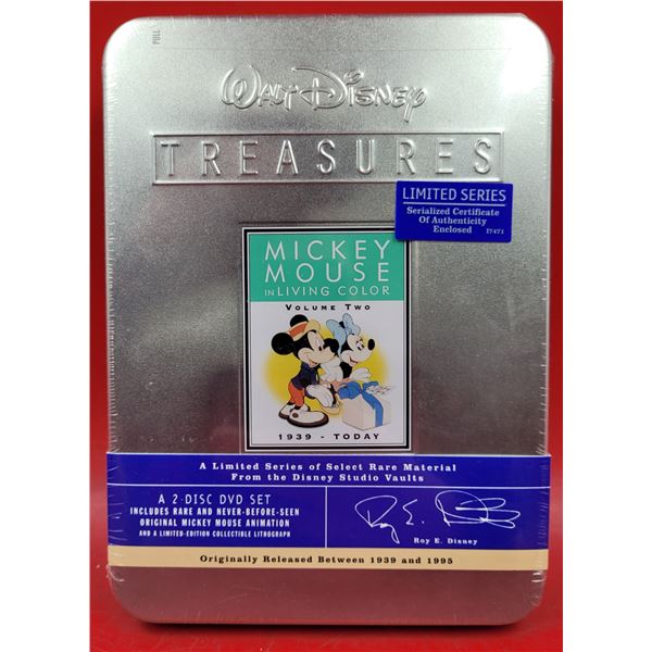 Sealed Disney Treasures Mickey Mouse in Living Color 2-Disc DVD Set
