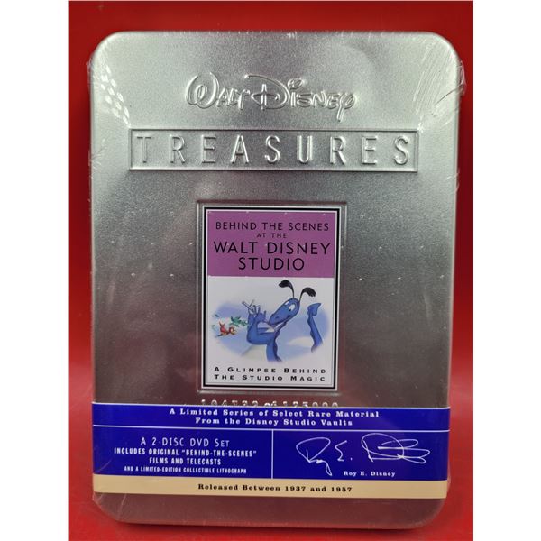 Sealed Disney Treasures Behind The Scenes at The Walt Disney Studo 2-Disc DVD Set