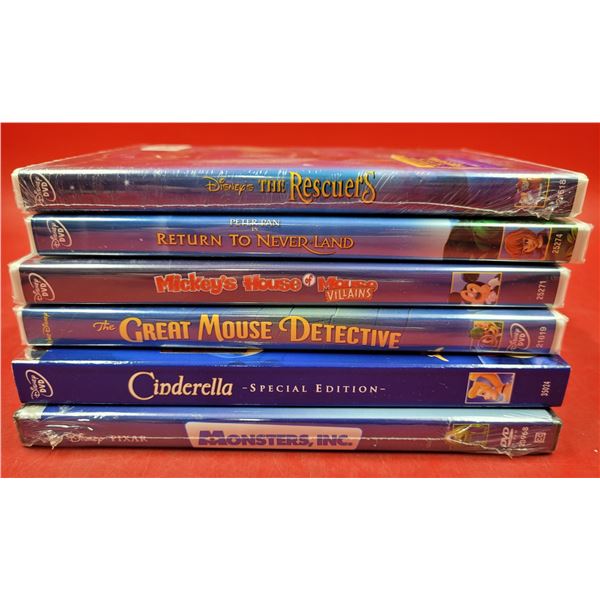Lot of Sealed Disney DVDs