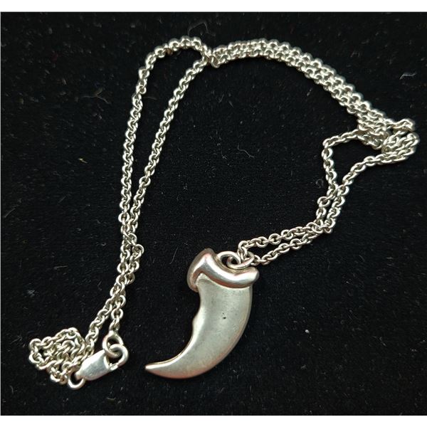 925 Sterling Claw Nacklace